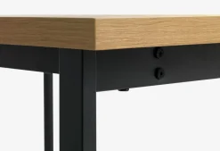 Sale AABENRAAMesa de comedor AABENRAA 80x120 color roble cálido/negro Mesas De Comedor