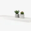 Outlet ABILDEstante flotante ABILD 80x24 blanco Baldas|Baldas