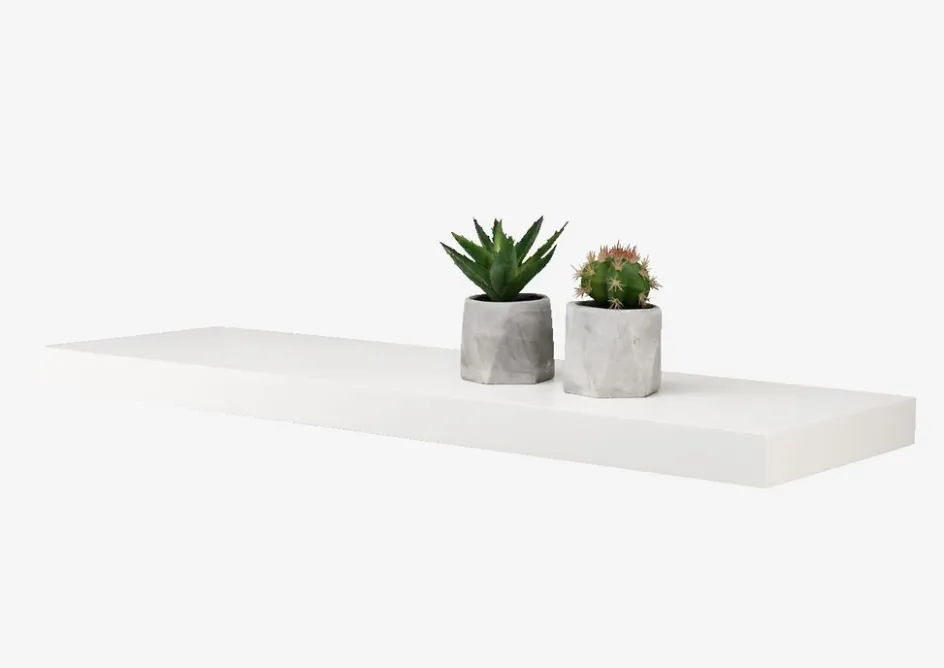 Outlet ABILDEstante flotante ABILD 80x24 blanco Baldas|Baldas