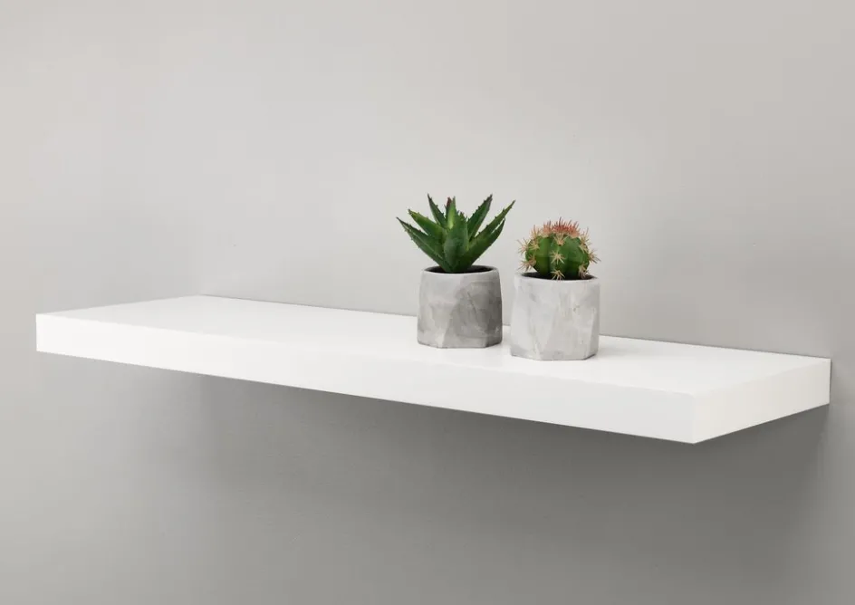 Outlet ABILDEstante flotante ABILD 80x24 blanco Baldas|Baldas