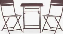 Clearance ABORGConjunto de balcón ABORG A60xL60 Conjuntos Mesa Y Sillas De Jardín