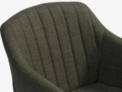 Outlet ADSLEVSilla de comedor ADSLEV tela /roble natural Sillas De Comedor