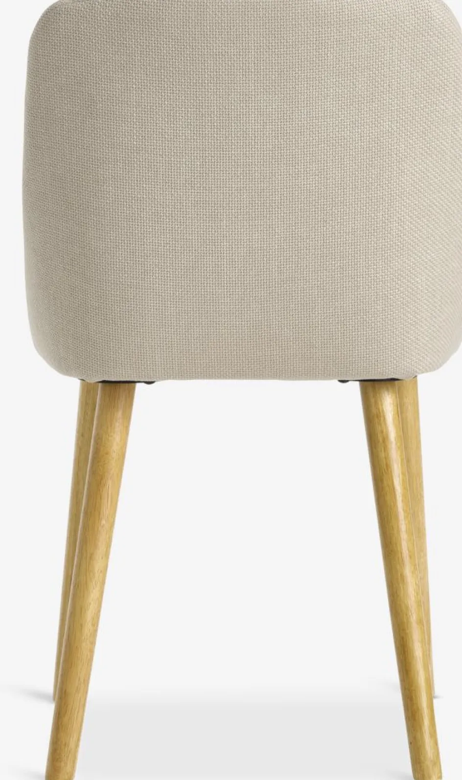 Outlet ADSLEVSilla de comedor ADSLEV sin reposabrazos beis/roble natural Sillas De Comedor