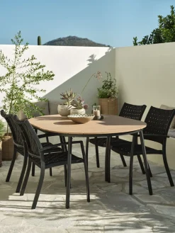 AKTIVENMesa de jardín AKTIVEN Ø118xL118/168 natural Mesas De Jardín