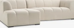 Online ALLESESofá ALLESE chaise longue izquierda tela beis 2 Plazas|3 Plazas