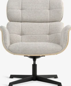 Outlet ALLINGESillón reclinable ALLINGE giratorio tela beis/negro Sillones