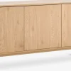 Discount ALSTEDAparador ALSTED 3 puertas color roble natural Aparadores|Aparadores