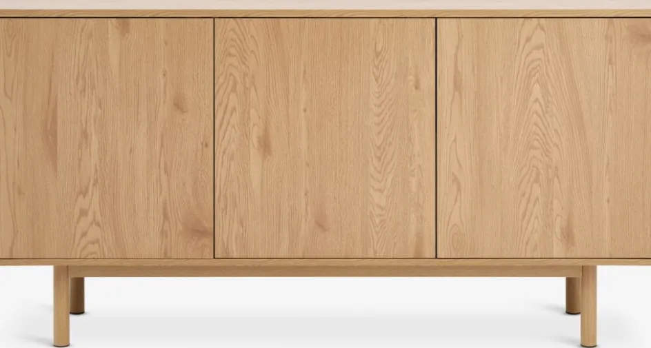 Discount ALSTEDAparador ALSTED 3 puertas color roble natural Aparadores|Aparadores