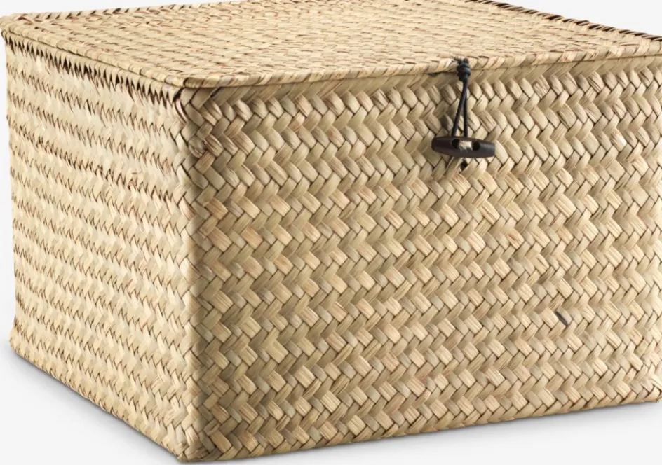 New ALVINCaja ALVIN A26xL26xA17cm hierba marina Todas Las Cestas|Cestas Y Cajas