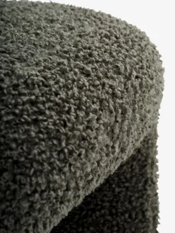 ANDSTPuf ANDST 46x38 tela de felpa verde oliva Pufs|Pufs
