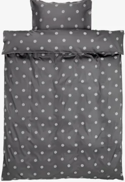 Outlet ANEPLUSJuego funda nórdica satén ANE 155x220 gris Juegos De Funda Nórdica