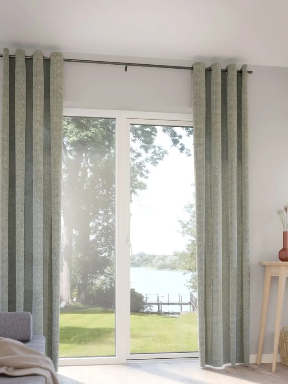 Sale ANHOLTCortina ANHOLT 1x140x300 verde empolvado Cortinas Gruesas