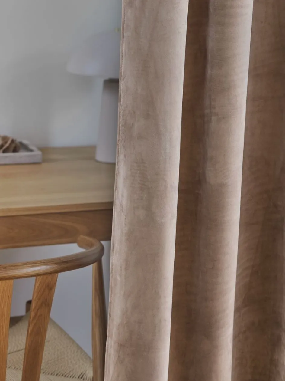 Discount AUSTRACortina AUSTRA 1x140x300 terciopelo topo Cortinas Gruesas