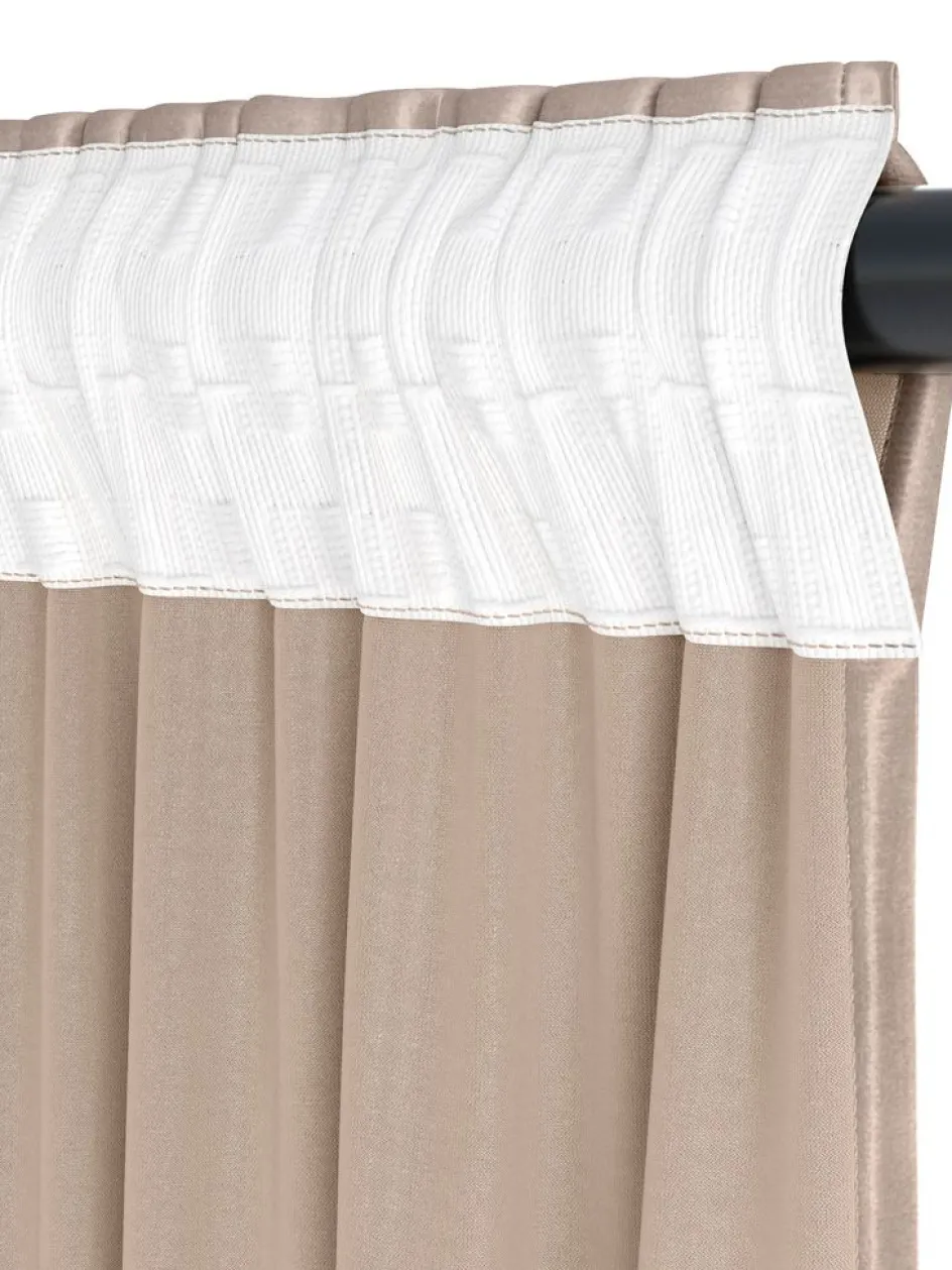 Discount AUSTRACortina AUSTRA 1x140x300 terciopelo topo Cortinas Gruesas