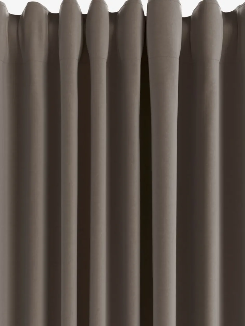 Best AUSTRACortina AUSTRA 1x140x300 terciopelo marrón Cortinas Gruesas