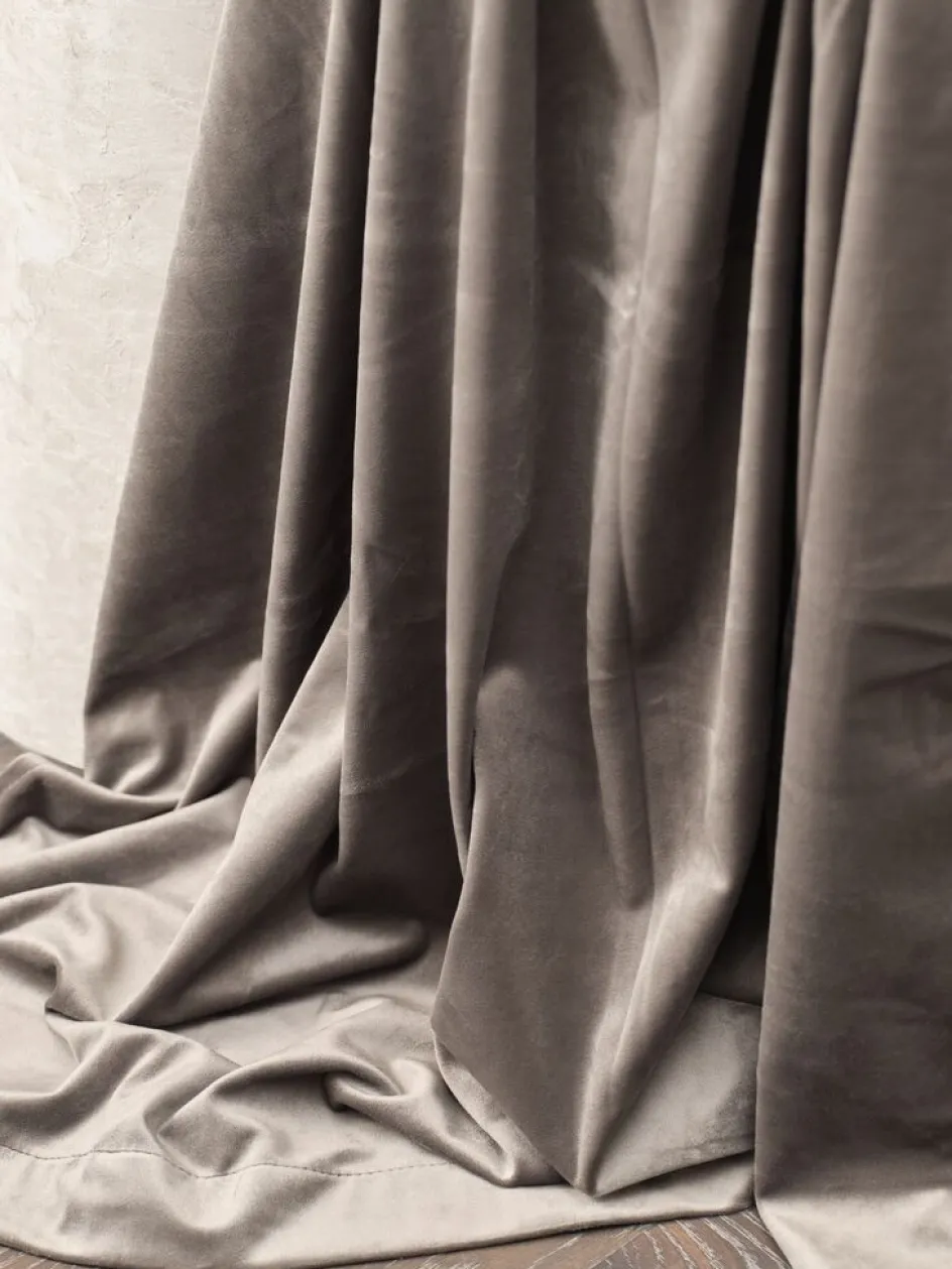 Best AUSTRACortina AUSTRA 1x140x300 terciopelo marrón Cortinas Gruesas