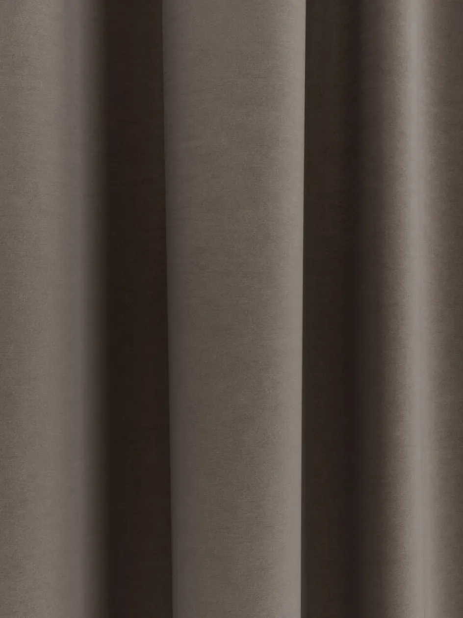 Best AUSTRACortina AUSTRA 1x140x300 terciopelo marrón Cortinas Gruesas