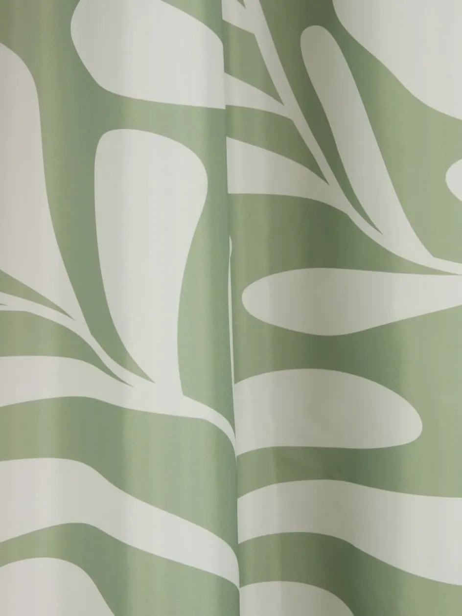 Hot BAGGETORPPLUSCortina de ducha BAGGETORP 180x200 verde oliva Cortinas De Baño