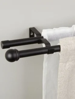 Best BALLBarra de cortina doble BALL 200-340cm Barras Y Rieles Para Cortinas