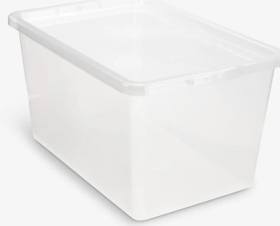Outlet BASIC BOXCaja BASIC BOX 52L con tapa transparente Todas Las Cestas|Almacenaje De Plástico