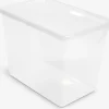 Clearance BASIC BOXCaja BASIC BOX 80L con tapa transparente Todas Las Cestas|Almacenaje De Plástico