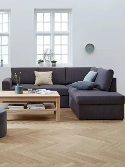 New BEDSTEDSofá cama con chaise longue BEDSTED gris Sofás Cama|Sofás Cama