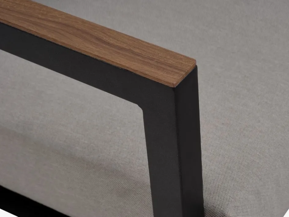 Discount BEJSTRUPConjunto muebles jardín BEJSTRUP 4 plazas gris Conjuntos Mesa Y Sillas De Jardín|Muebles De Jardín