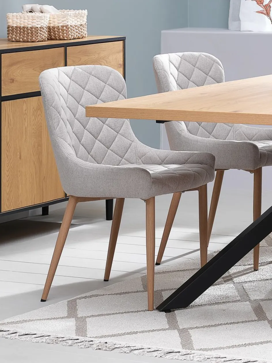 Sale BELLINGESilla de comedor BELLINGE tela arena/color roble Sillas De Comedor