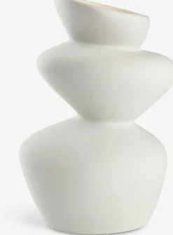 Outlet BENNYJarrón BENNY A11xL16xA25cm blanco Jarrones