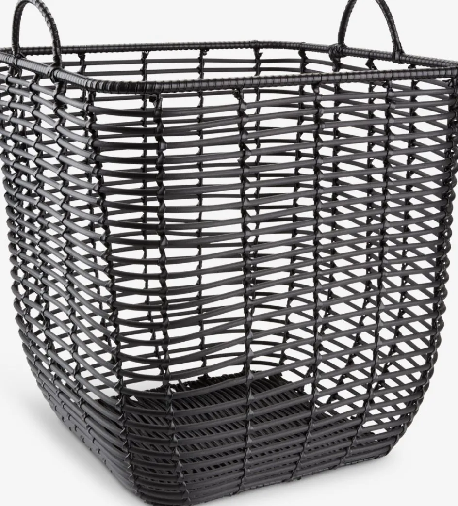 New BERGECesta BERGE A37xL37xA39cm negro Todas Las Cestas|Cestas Y Cajas