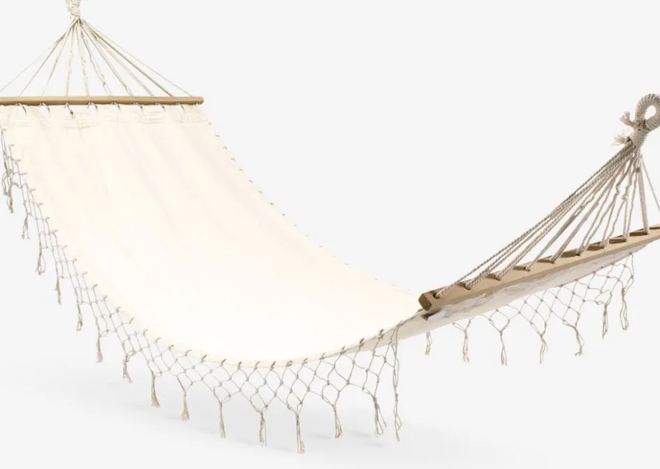 Best BERGFINKHamaca BERGFINK A80xL200 blanco crudo Muebles De Jardín|Hamacas Y Sillas Colgantes