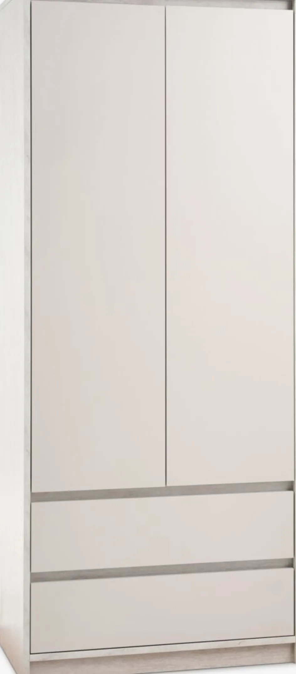 Discount BILLUNDArmario BILLUND 80x193 2 puertas 2 cajones travertino/beis Armarios|Todos Los Armarios