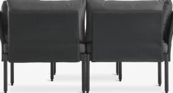 Outlet BJORLIConjunto jardín modular BJORLI 2 plazas negro Conjuntos Mesa Y Sillas De Jardín|Muebles De Jardín