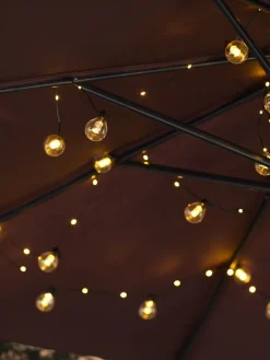 Outlet BOKFINKGuirnalda luces exterior BOKFINK L1040cm 20LED transparente Iluminación Exterior