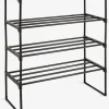 Online BORNHOLMZapatero BORNHOLM 4 estantes negro Zapateros|Zapateros