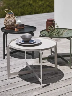 Outlet BORREMesa auxiliar BORRE Ø50xA40 beis Mesas De Jardín|Muebles De Jardín