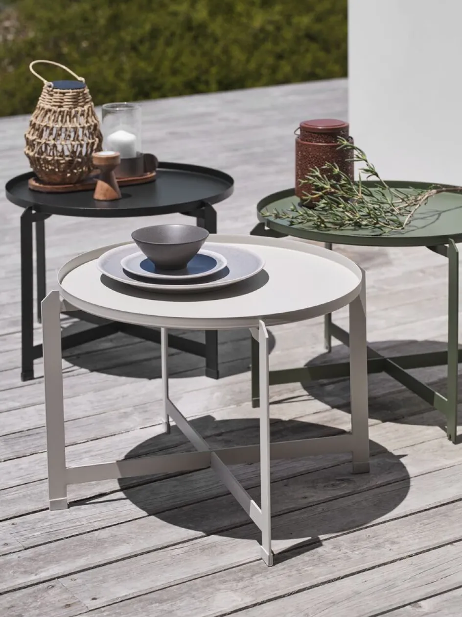 Outlet BORREMesa auxiliar BORRE Ø50xA40 beis Mesas De Jardín|Muebles De Jardín