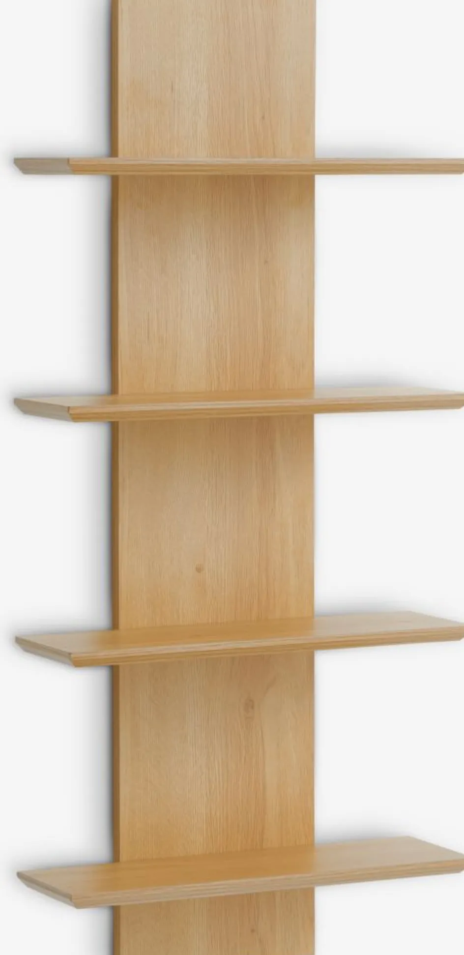New BORUMEstante de pared BORUM 4 estantes color roble natural Baldas|Baldas