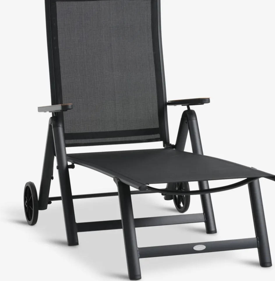 New BREDSTENTumbona BREDSTEN A79xL187 negro Muebles De Jardín|Tumbonas
