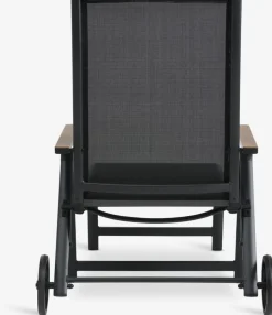 New BREDSTENTumbona BREDSTEN A79xL187 negro Muebles De Jardín|Tumbonas