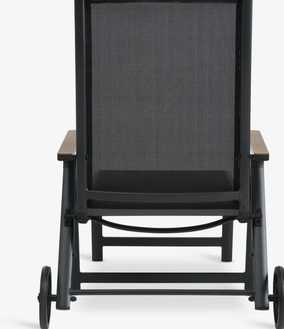 New BREDSTENTumbona BREDSTEN A79xL187 negro Muebles De Jardín|Tumbonas