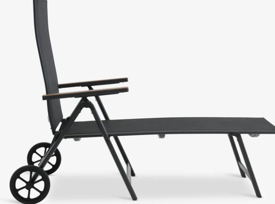 New BREDSTENTumbona BREDSTEN A79xL187 negro Muebles De Jardín|Tumbonas