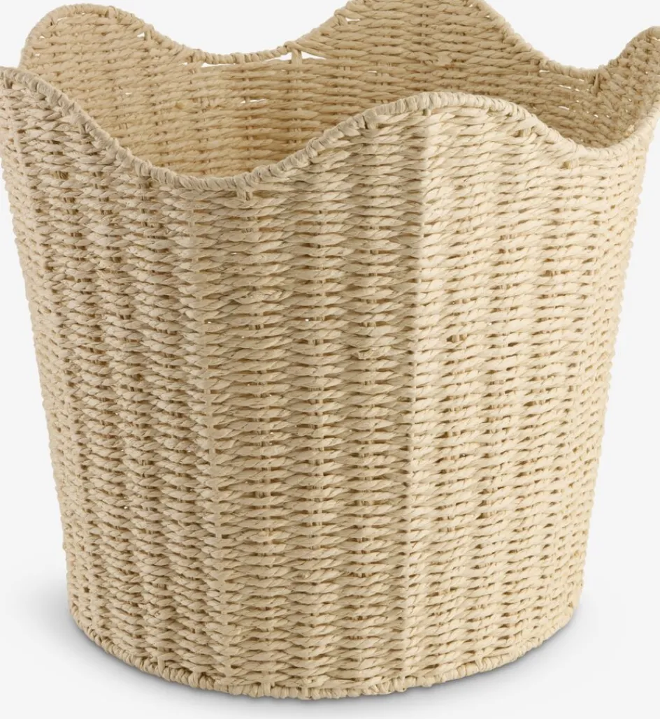 Sale BREKKECesta BREKKE Ø41xA35cm blanco roto Todas Las Cestas|Cestas Y Cajas