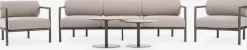 Outlet BRUMUNDDALConjunto muebles jardín BRUMUNDDAL 5 plazas marrón Conjuntos Mesa Y Sillas De Jardín|Muebles De Jardín