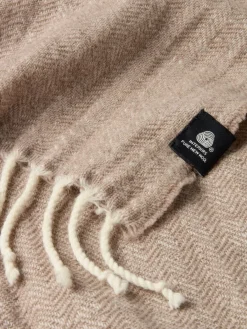 Online BRUNIAManta de lana BRUNIA 130x170 beis Mantas