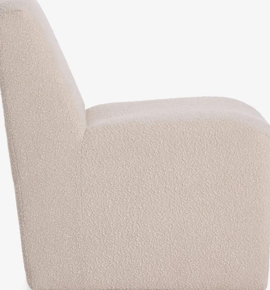 Discount BULLERUPSillón BULLERUP tela de felpa blanco crudo Sillones