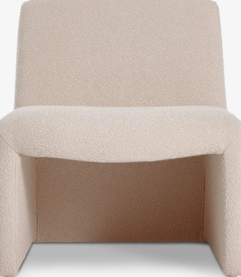 Discount BULLERUPSillón BULLERUP tela de felpa blanco crudo Sillones