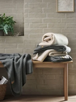 Outlet DAGLILJEManta de forro DAGLILJE 130x170 gris oscuro Mantas