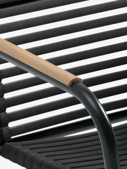 Outlet DAGSVAD + NABEMesa FAUSING L190 + 4 sillas NABE negro Conjuntos Mesa Y Sillas De Jardín