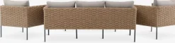 Sale DAMFENNERConjunto muebles jardín DAMFENNER 5 plazas natural Conjuntos Mesa Y Sillas De Jardín|Muebles De Jardín